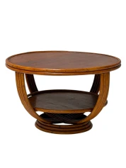 Mid-Century Modern Two-Tier Side Table In the style of Paul Frankl, 1950s